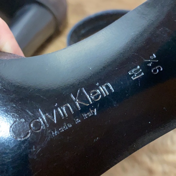 80s Calvin Klein Heels Shoes 9.5 Made in Italy - Picture 7 of 11